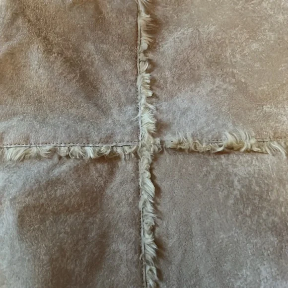 Lane Bryant Penny Lane Jacket Tan/Cream Leather Distressed Size 18/20 - Picture 10 of 16